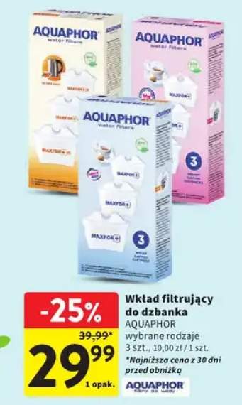 Wkład filtrujący do dzbanka wybrane rodzaje 3 szt., 10.00 zł/1 szt.