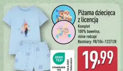 Piżama dziecięca z licencją