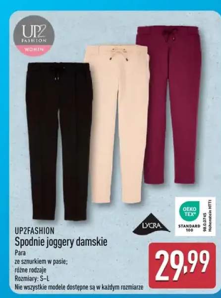 Spodnie joggery damskie