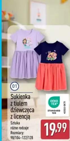 Sukienka z tiulem dziewczęca z licencją