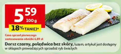Dorsz czarny, polędwica bez skóry