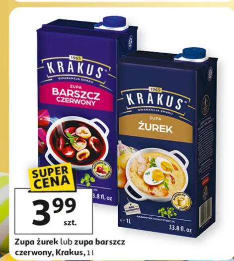 Zupa żurek lub zupa barszcz czerwony