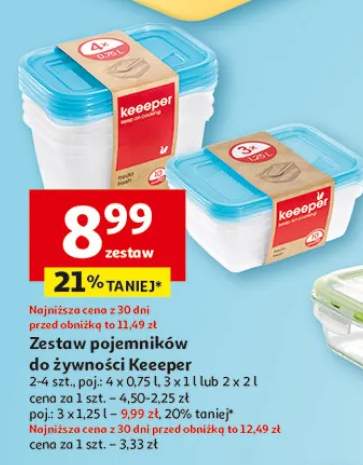 Zestaw pojemników do żywności Keeeper