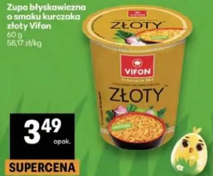 Zupa błyskawiczna o smaku kurczaka złoty