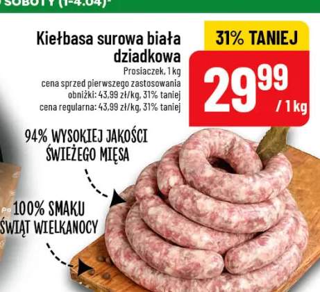 Kiełbasa surowa biała działkowa