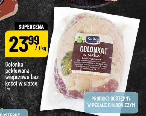 Golonka peklowana wieprzowa bez kości w siatce