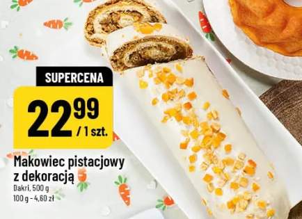 Makowiec pistacjowy z dekoracją