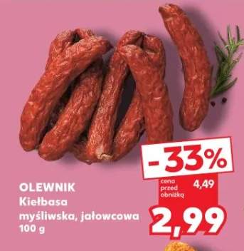 Kiełbasa myśliwska, jałowcowa