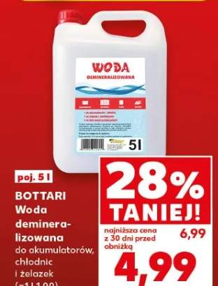 Woda demineralizowana do akumulatorów, chłodnic i żelazek