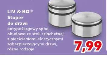 Stoper do drzwi antypoślizgowy spód, obudowa ze stali szlachetnej, z pierścieniami elastycznymi zabezpieczającymi drzwi, różne rodzaje