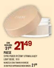Sypki puder ryżowy utrwalający Light Beige