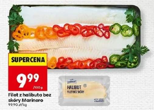 Filet z halibuta bez skóry