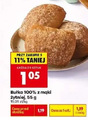 Bułka 100% z mąki żytniej