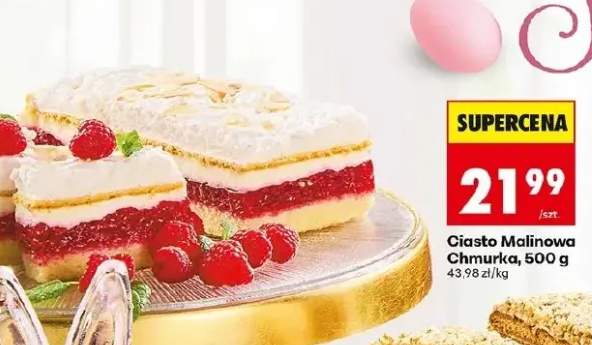 Ciasto malinowa chmurka