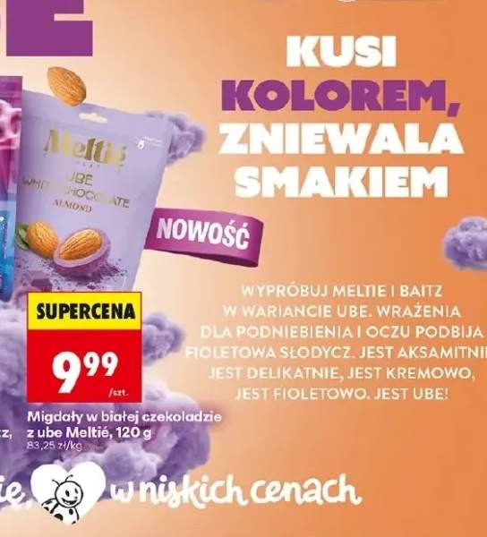 Migdały w białej czekoladzie z ube