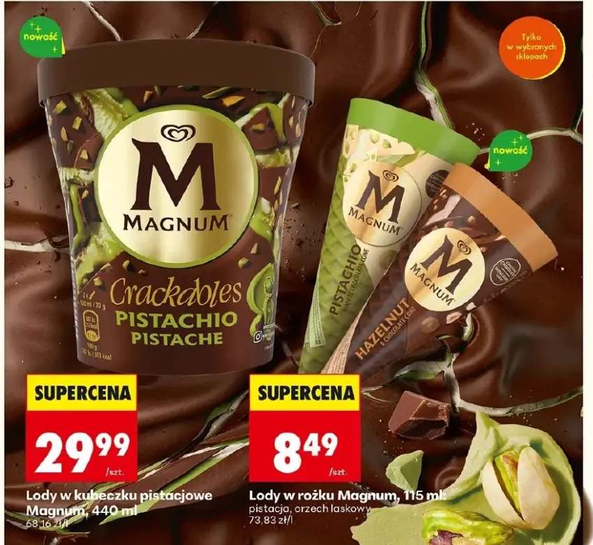 Lody w kubeczku pistacjowe Crackables