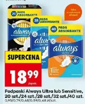 Podpaski Ultra lub Sensitive
