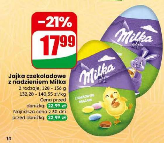 Jajka czekoladowe z nadzieniem 2 rodzaje