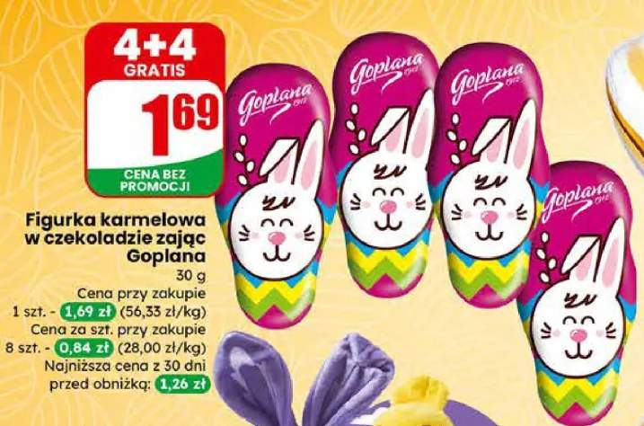 Figurka karmelowa w czekoladzie zając