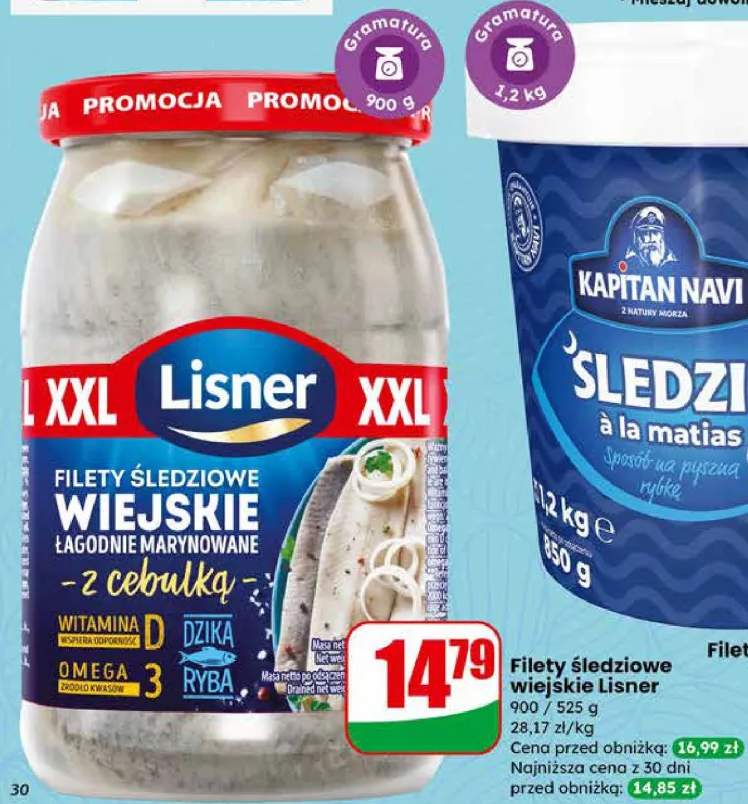 Filety śledziowe wiejskie łagodnie marynowane z cebulką