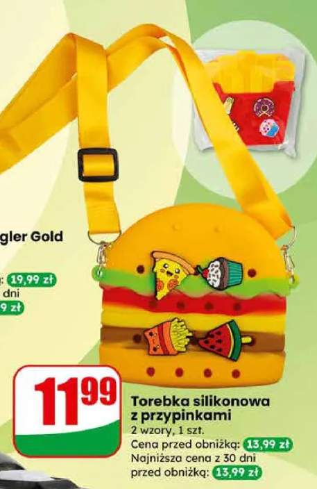 Torebka silikonowa z przypinkami