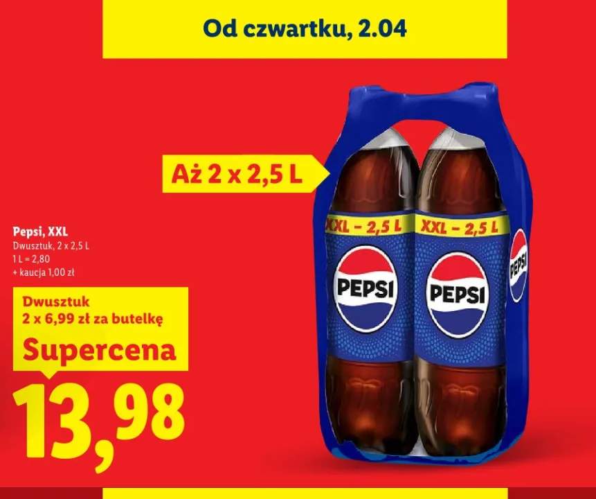 Napój Pepsi XXL dwupak