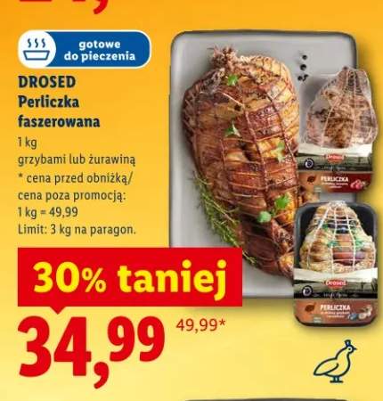 Perliczka faszerowana grzybami lub żurawiną