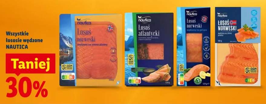 Łosoś norweski wędzony na zimno plastry