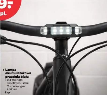 Lampa akumulatorowa przednia biała