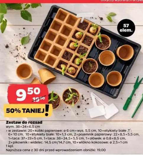 Zestaw do rozsad, 57 el.