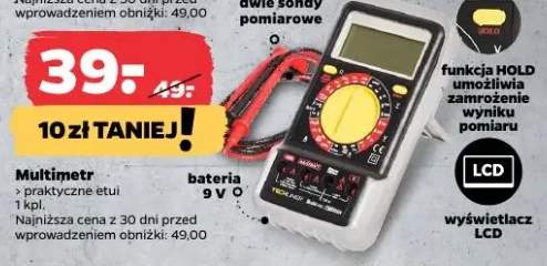 Multimetr z praktycznymi etui, bateria 9V