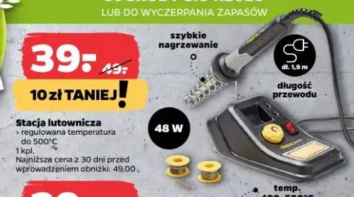 Stacja lutownicza z regulowaną temperaturą do 500°C