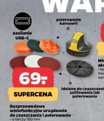 Bezprzewodowe wielofunkcyjne urządzenie do czyszczenia i polerowania, tarcza 100 mm
