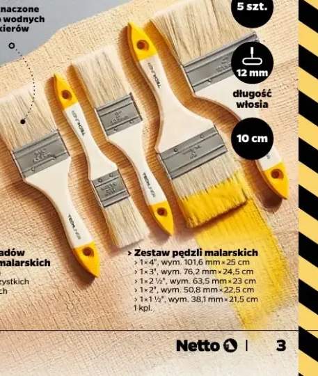 Zestaw pędzli malarskich 5 szt.