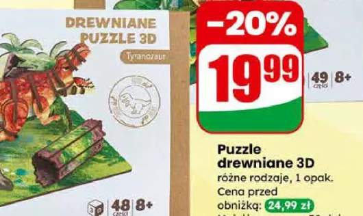 Puzzle drewniane 3D
