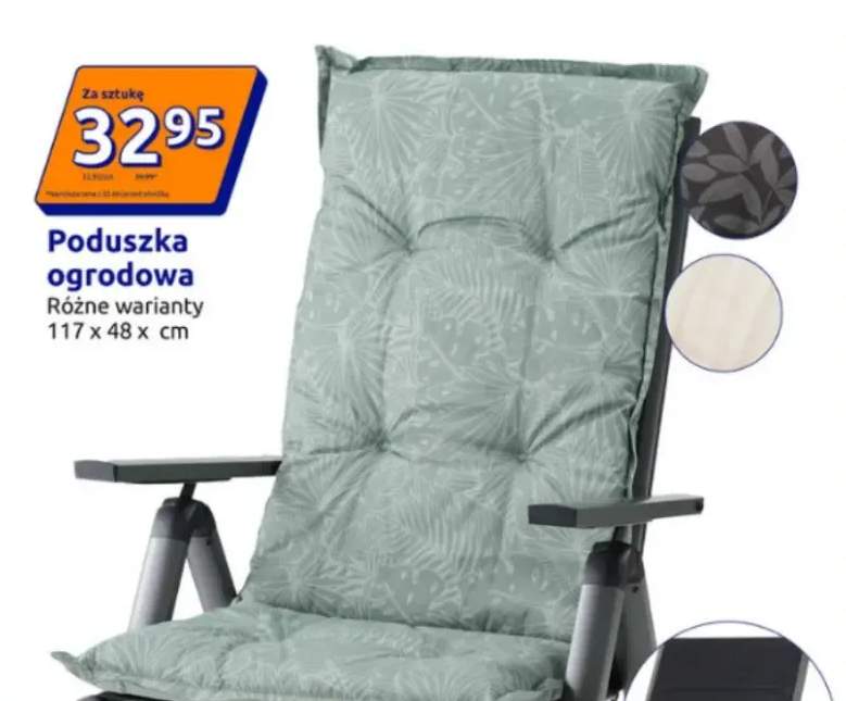 Poduszka ogrodowa 117x48 cm