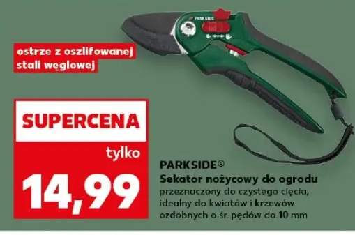 Sekator nożycowy do ogrodu przeznaczony do czystego cięcia, idealny do kwiatów i krzewów ozdobnych o śr. pędów do 10 mm
