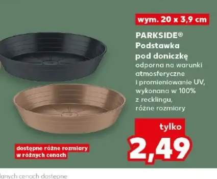 Podstawka pod doniczkę odporna na warunki atmosferyczne i promieniowanie UV, wykonana w 100% z reklingu, różne rozmiary