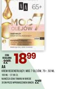 Krem regenerujący, Moc 7 olejów. 75+