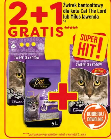 Żwirek bentonitowy dla kota lawenda