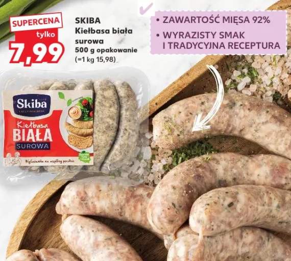 Kiełbasa biała surowa