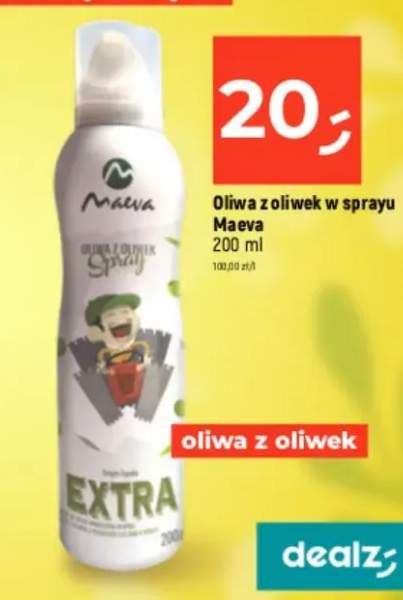 Oliwa z oliwek w sprayu