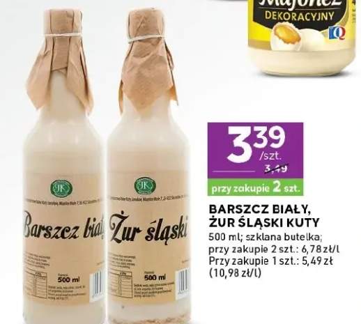 Barszcz biały, żur śląski kuty