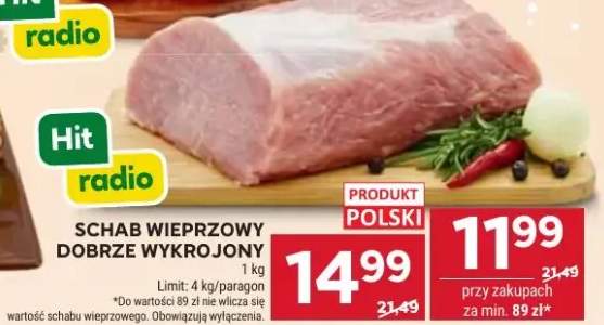 Schab wieprzowy dobrze wykrojony