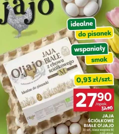 Jaja ściółkowe białe