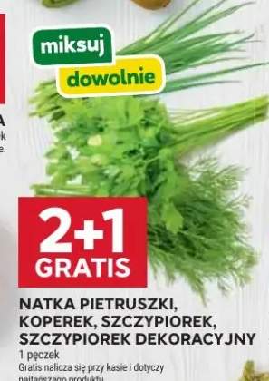 Natka pietruszki, koperek, szczypiorek, szczypiorek dekoracyjny