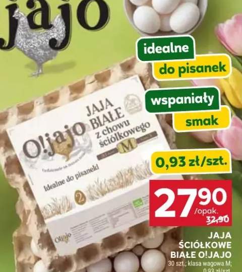 Jaja ściółkowe białe