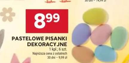 Pastelowe pisanki dekoracyjne