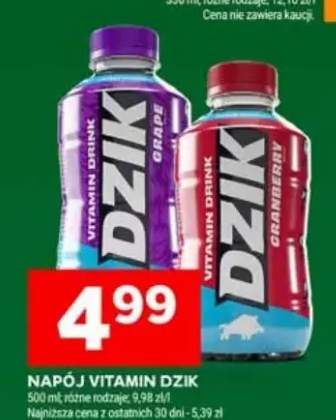 Napój Vitamin Dzik różne rodzaje