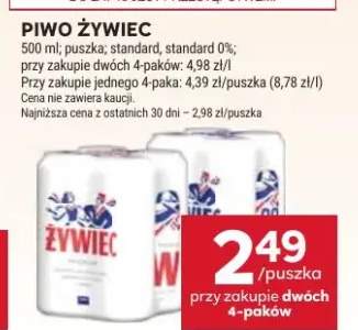 Piwo Żywiec puszka